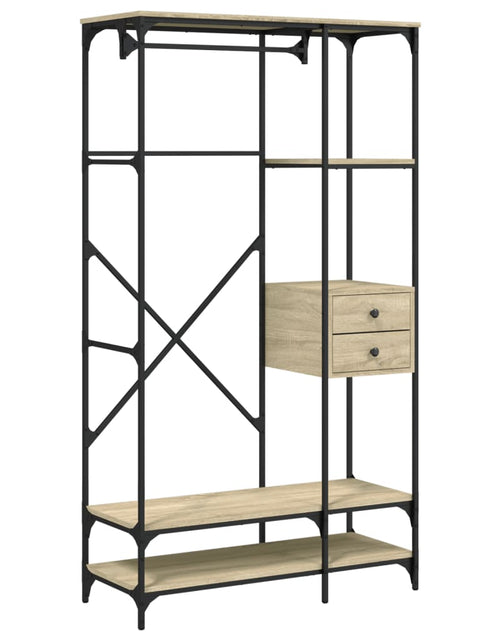 Încărcați imaginea în vizualizatorul Galerie, Șifonier cu sertare stejar sonoma 100x40x180 cm lemn compozit - Lando
