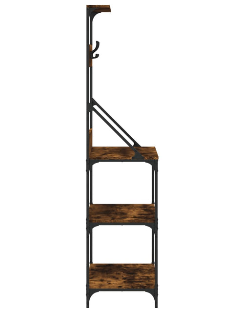 Загрузите изображение в средство просмотра галереи, Raft brutărie cu cârlige și 4 niveluri, stejar fumuriu - Lando
