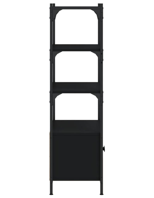 Încărcați imaginea în vizualizatorul Galerie, Bibliotecă cu 3 niveluri, negru, 70x30x109,5 cm lemn prelucrat - Lando
