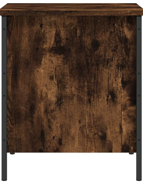 Încărcați imaginea în vizualizatorul Galerie, Bancă depozitare, stejar fumuriu, 40x42,5x50 cm, lemn prelucrat - Lando
