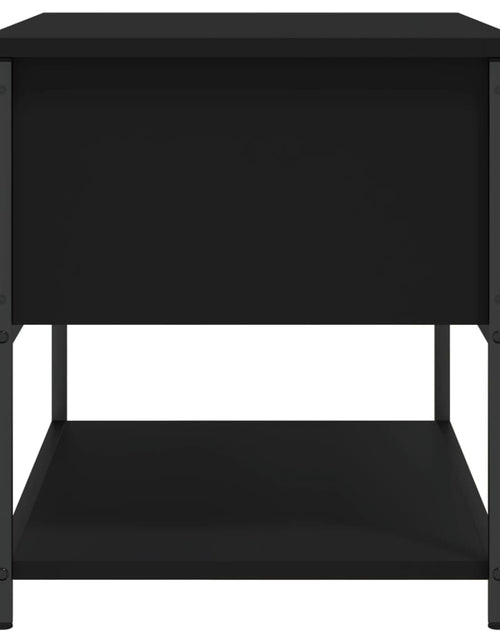 Încărcați imaginea în vizualizatorul Galerie, Bancă de depozitare, negru, 70x42,5x47 cm, lemn prelucrat - Lando
