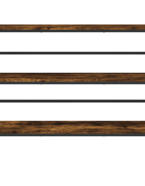 Загрузите изображение в средство просмотра галереи, Măsuță consolă, stejar fumuriu, 100x32x75 cm, lemn prelucrat - Lando
