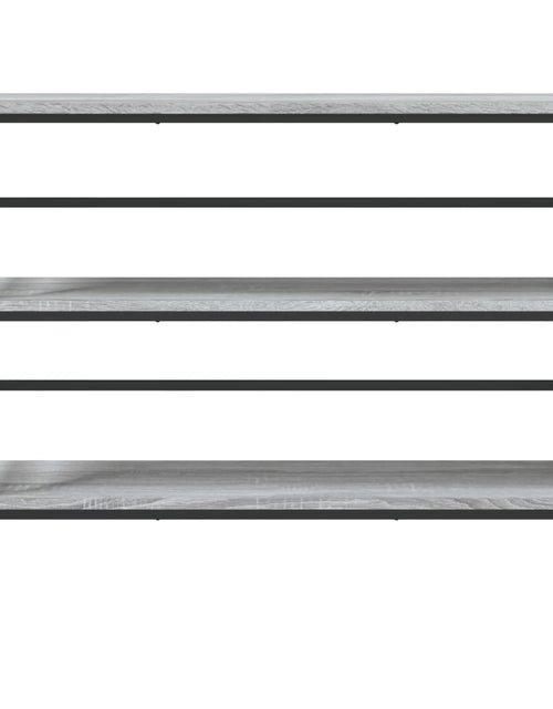 Загрузите изображение в средство просмотра галереи, Măsuță consolă, gri sonoma, 100x32x75 cm, lemn prelucrat - Lando
