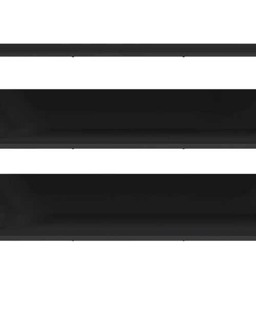 Загрузите изображение в средство просмотра галереи, Măsuță consolă, negru, 100x32x75 cm, lemn compozit - Lando
