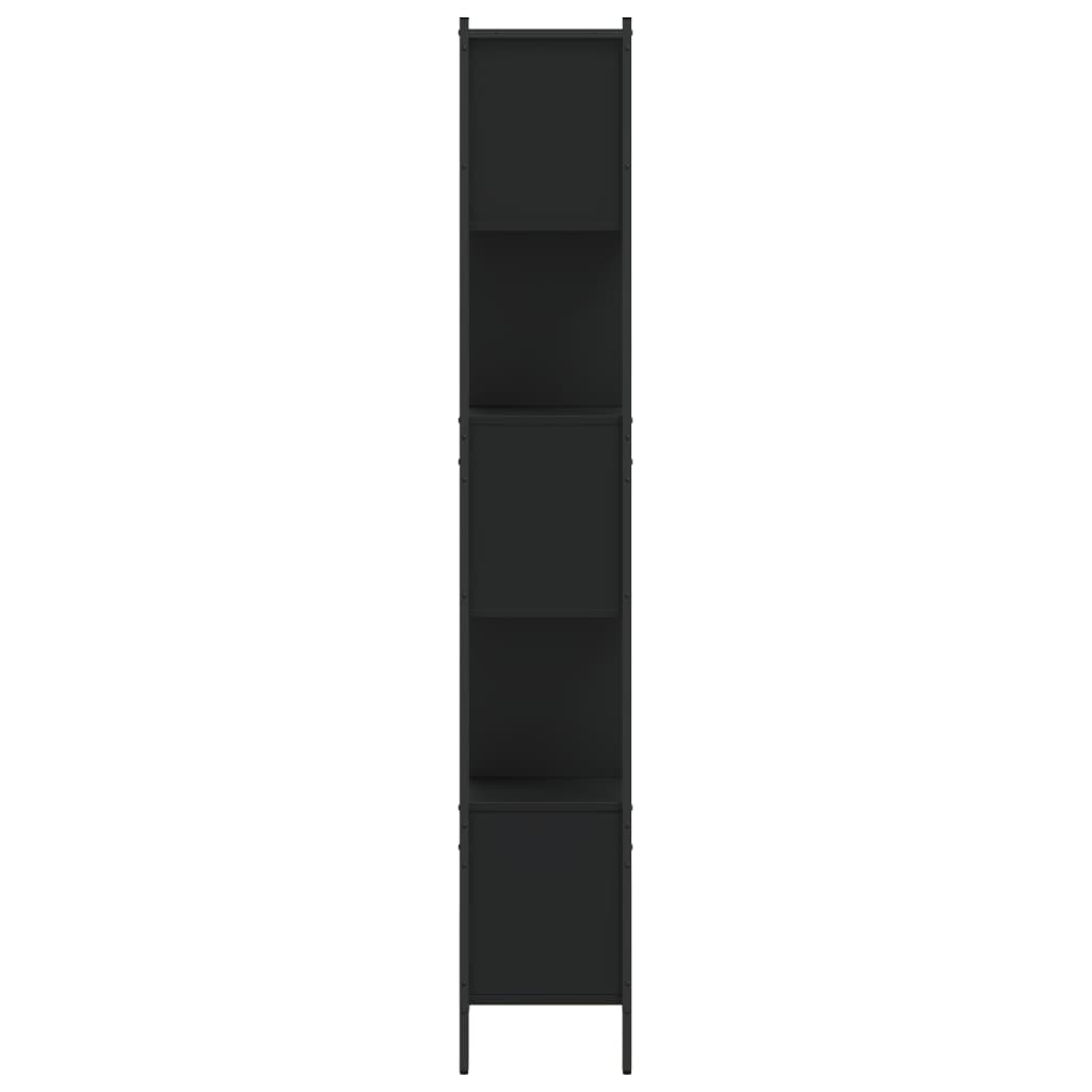 Bibliotecă, negru, 102x28x172 cm, lemn prelucrat - Lando