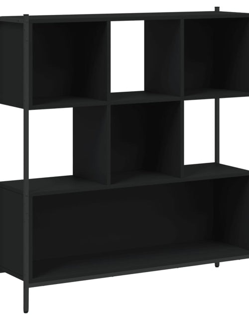 Încărcați imaginea în vizualizatorul Galerie, Bibliotecă, negru, 102x28x172 cm, lemn prelucrat - Lando

