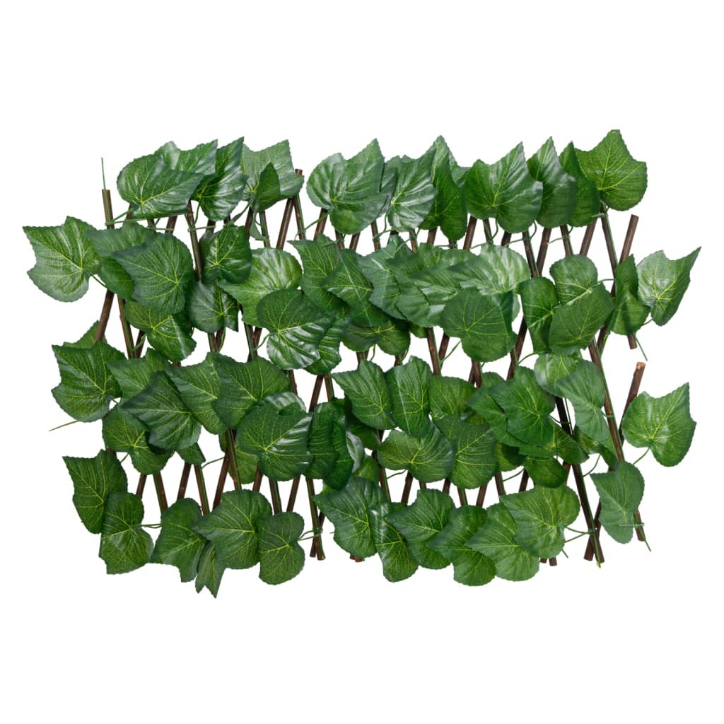 Spalier frunze struguri artificiale extensibil, verde 180x30 cm - Lando