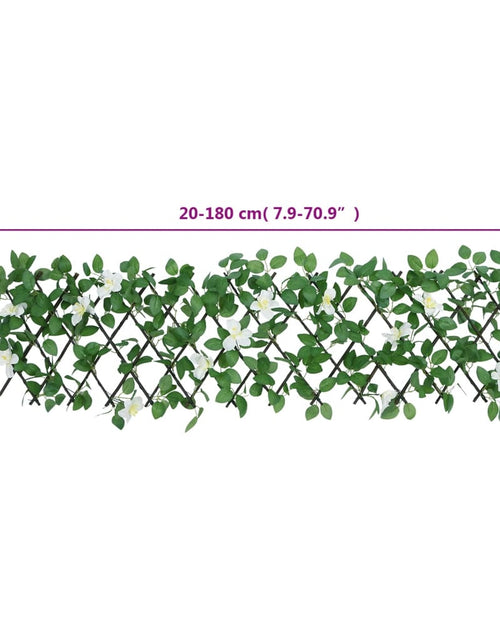 Încărcați imaginea în vizualizatorul Galerie, Spalier cu iederă artificială extensibil 5 buc. verde 180x30 cm - Lando
