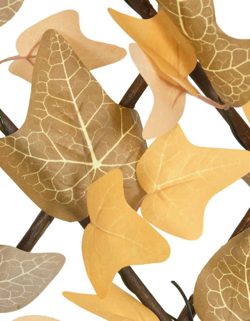 Încărcați imaginea în vizualizatorul Galerie, Spalier frunze arțar false extensibil 5 buc. oranj 180x30 cm - Lando
