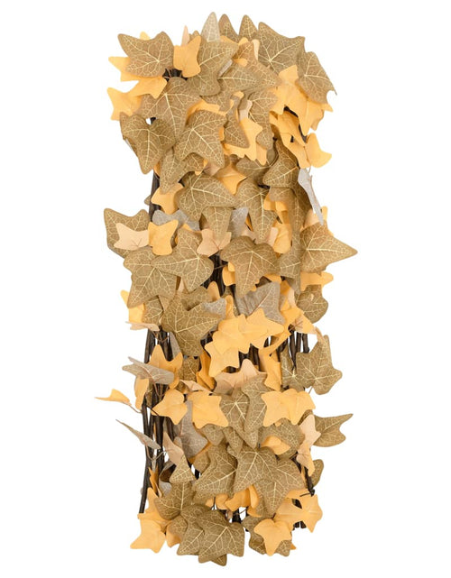 Încărcați imaginea în vizualizatorul Galerie, Spalier frunze arțar artificiale extensibil, oranj, 180x60 cm - Lando
