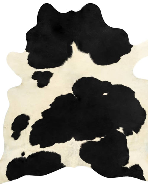Încărcați imaginea în vizualizatorul Galerie, Covor, alb și negru, 180x220 cm, piele naturală de vacă - Lando
