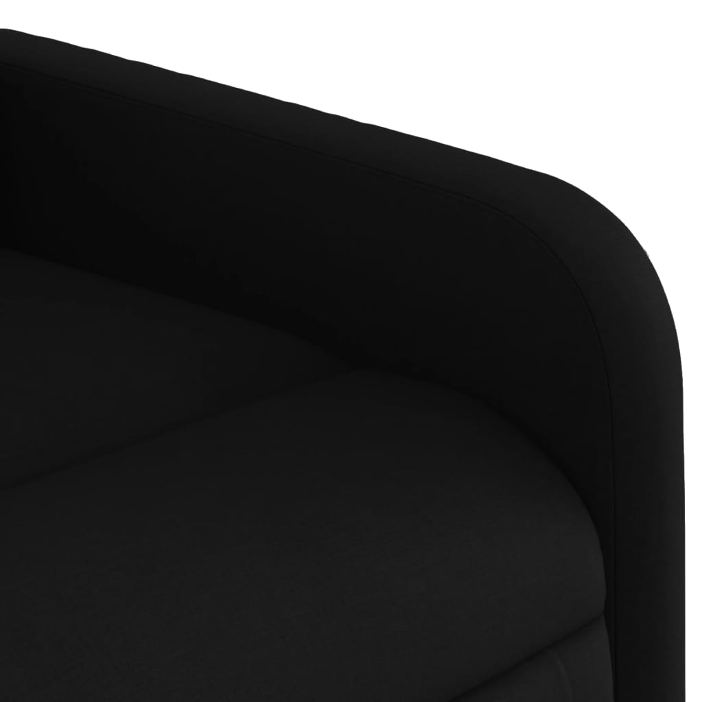 Fotoliu de masaj rabatabil, negru, material textil - Lando