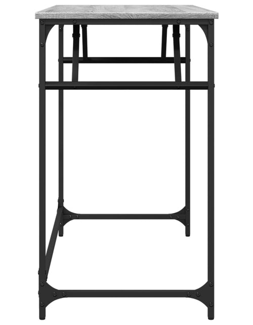 Загрузите изображение в средство просмотра галереи, Birou gri sonoma 100x45x76 cm lemn/oțel vopsit electrostatic - Lando
