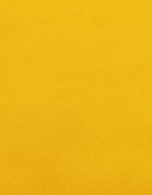 Încărcați imaginea în vizualizatorul Galerie, Canapea extensibilă cu 2 locuri, 2 perne, galben, catifea - Lando
