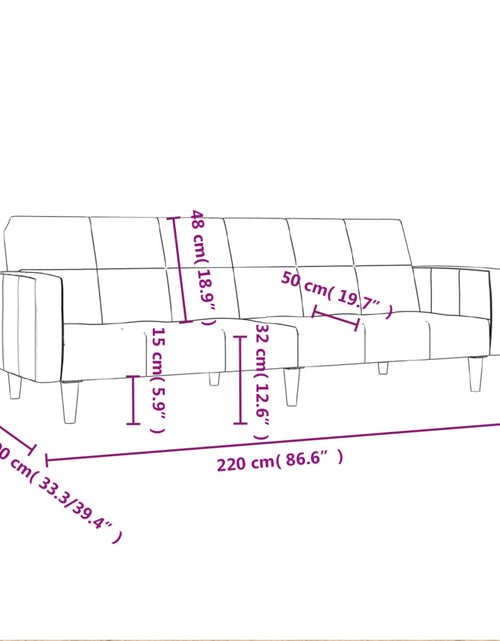 Încărcați imaginea în vizualizatorul Galerie, Canapea extensibilă cu 2 locuri, material textil - Lando
