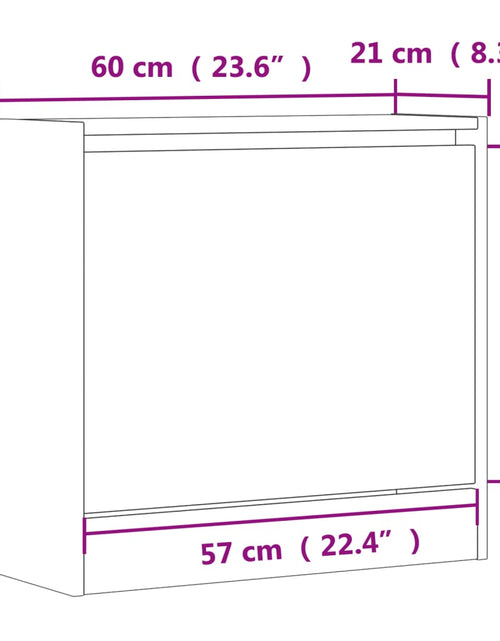 Загрузите изображение в средство просмотра галереи, Pantofar, alb, 60x21x57 cm, lemn prelucrat - Lando
