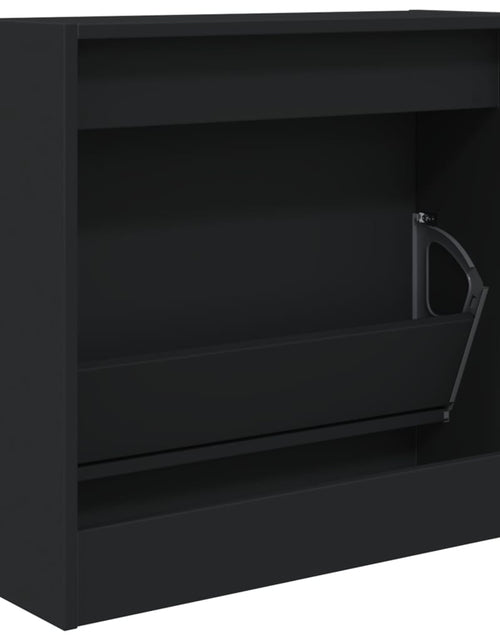 Încărcați imaginea în vizualizatorul Galerie, Pantofar, negru, 60x21x57 cm, lemn compozit - Lando
