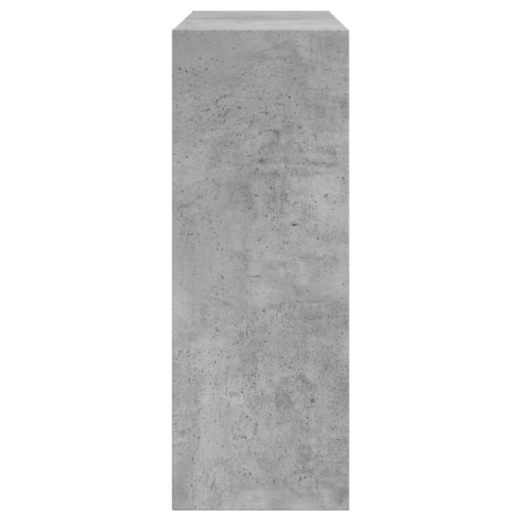 Pantofar, gri beton, 60x21x57 cm, lemn compozit - Lando