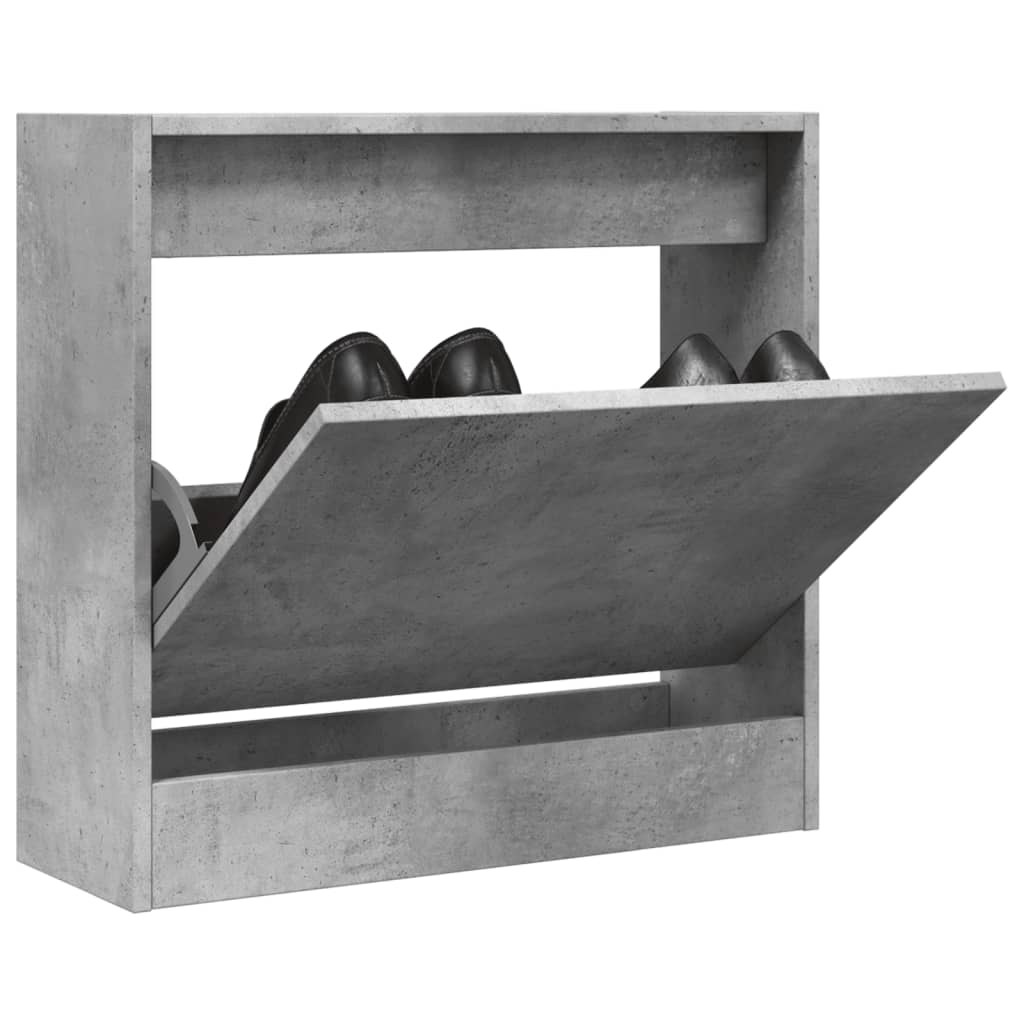 Pantofar, gri beton, 60x21x57 cm, lemn compozit - Lando