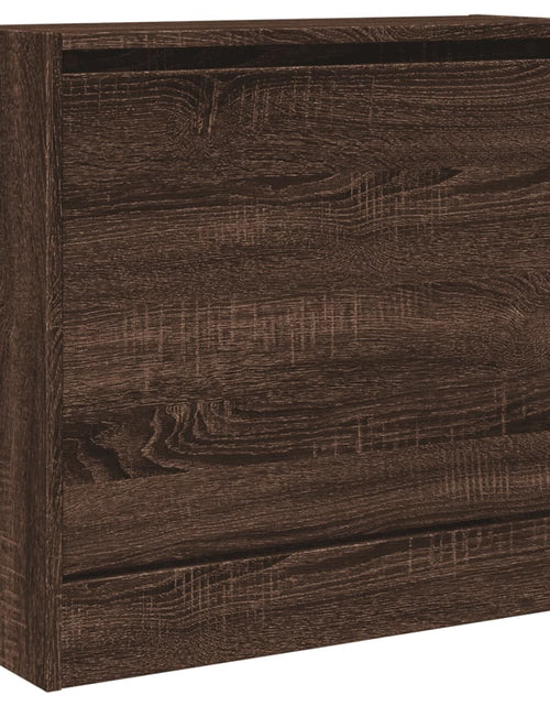 Încărcați imaginea în vizualizatorul Galerie, Pantofar, stejar maro, 60x21x57 cm, lemn compozit - Lando
