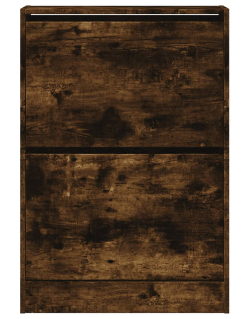 Încărcați imaginea în vizualizatorul Galerie, Pantofar, stejar fumuriu, 60x21x87,5 cm, lemn compozit - Lando

