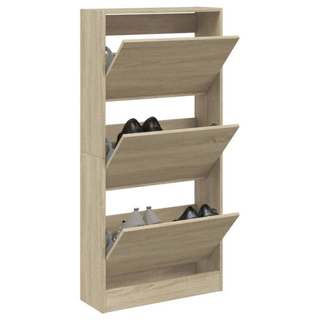 Pantofar, stejar sonoma, 60x21x125,5 cm, lemn compozit - Lando