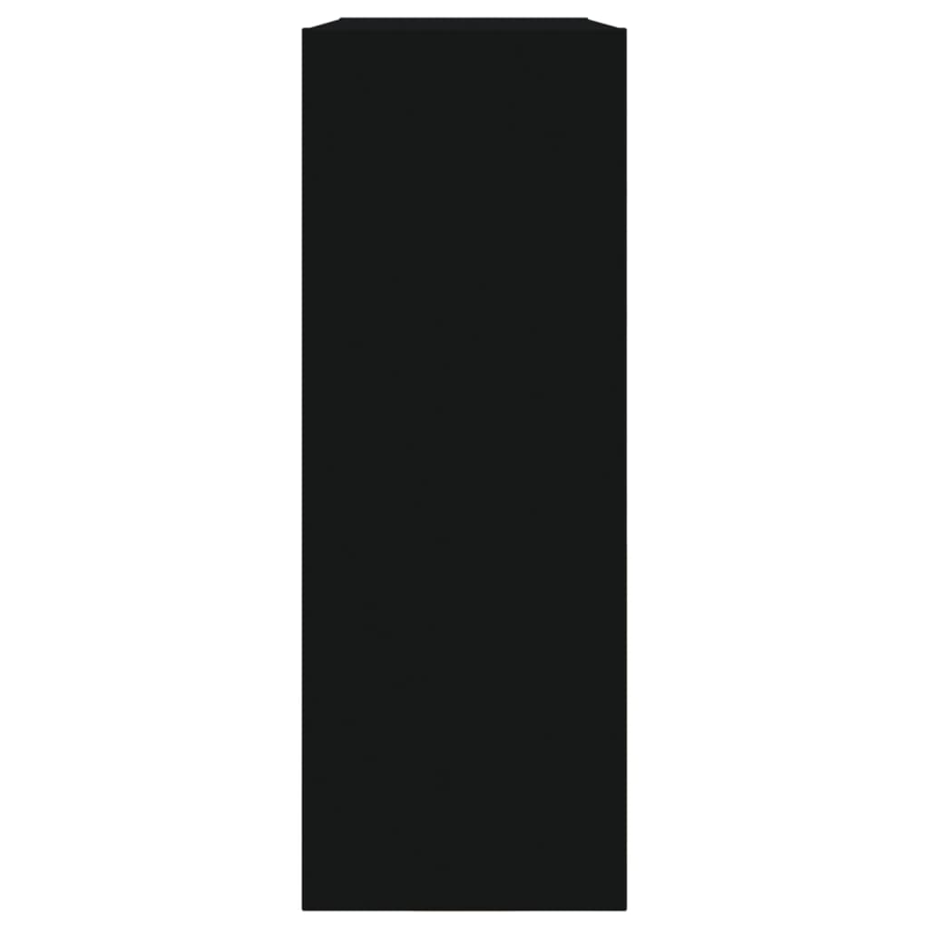 Pantofar, negru, 80x21x57 cm, lemn compozit - Lando