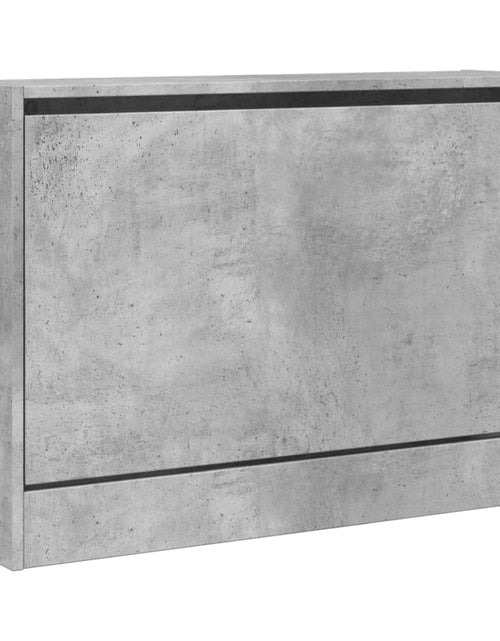 Încărcați imaginea în vizualizatorul Galerie, Pantofar, gri beton, 80x21x57 cm, lemn prelucrat - Lando
