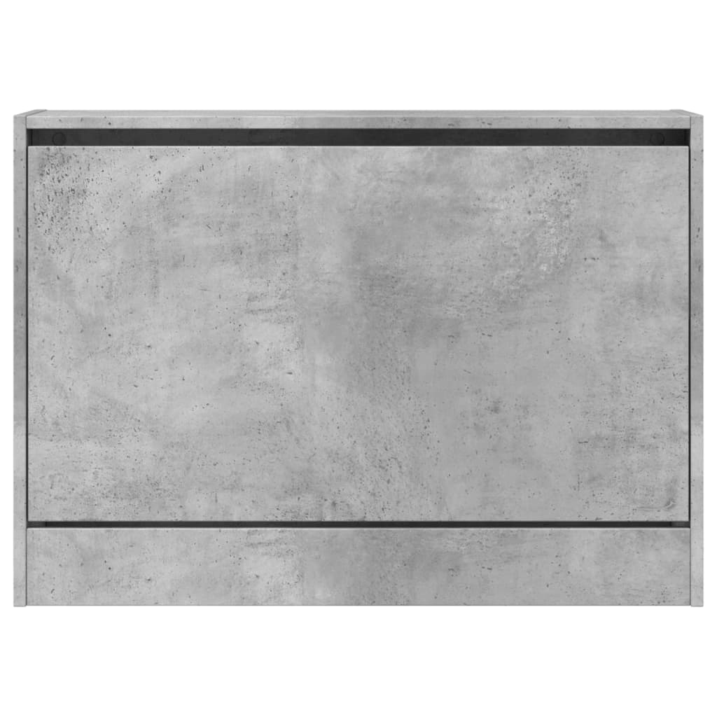 Pantofar, gri beton, 80x21x57 cm, lemn prelucrat - Lando