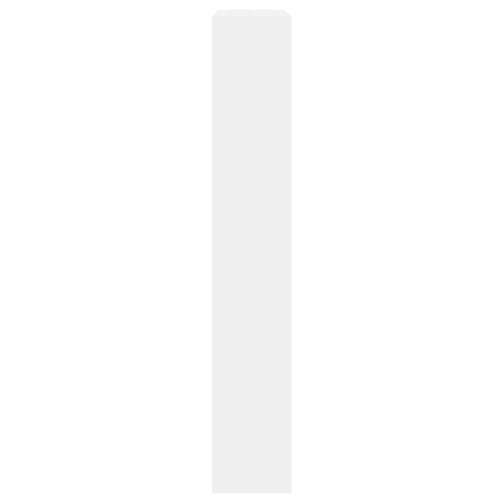 Pantofar, alb, 80x21x125,5 cm, lemn compozit - Lando