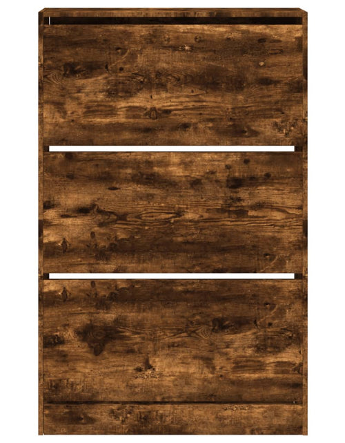 Încărcați imaginea în vizualizatorul Galerie, Pantofar, stejar fumuriu, 80x21x125,5 cm, lemn compozit - Lando
