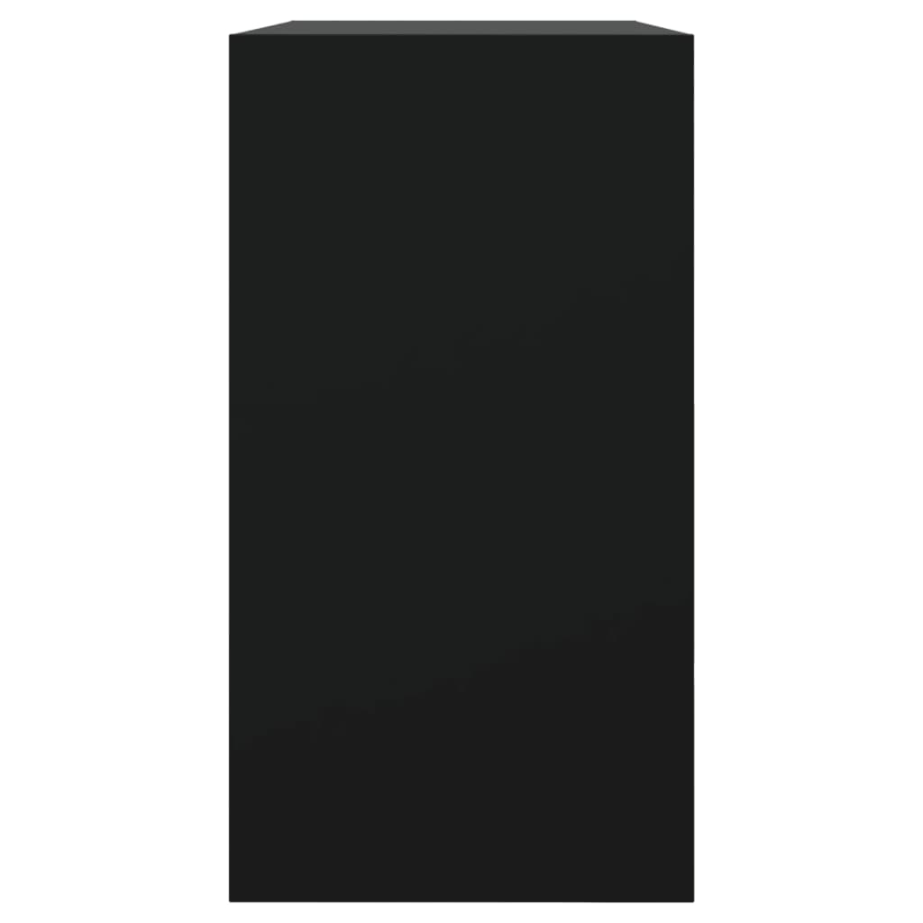 Pantofar, negru, 80x34x63 cm, lemn compozit - Lando