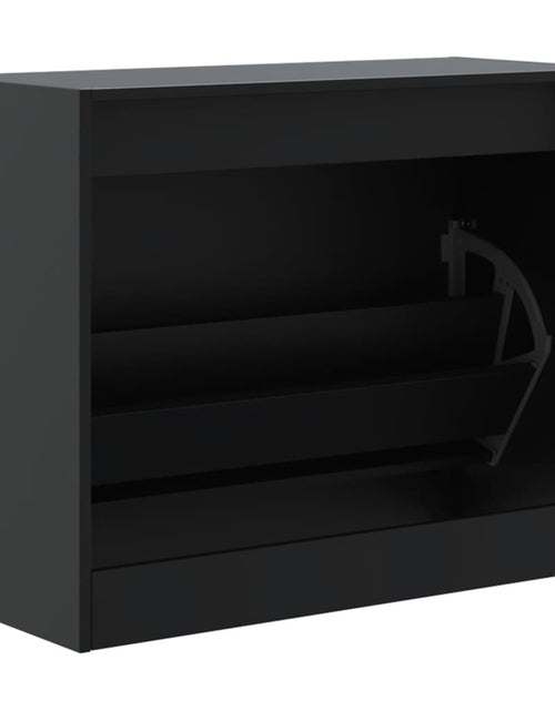 Încărcați imaginea în vizualizatorul Galerie, Pantofar, negru, 80x34x63 cm, lemn compozit - Lando
