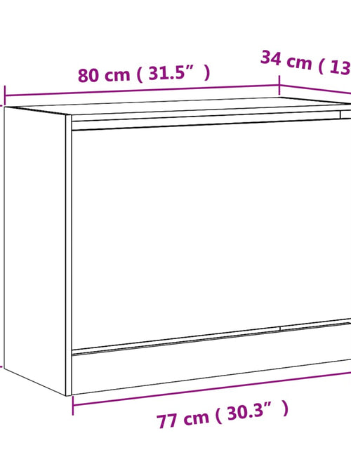 Загрузите изображение в средство просмотра галереи, Pantofar, gri beton, 80x34x63 cm, lemn prelucrat - Lando
