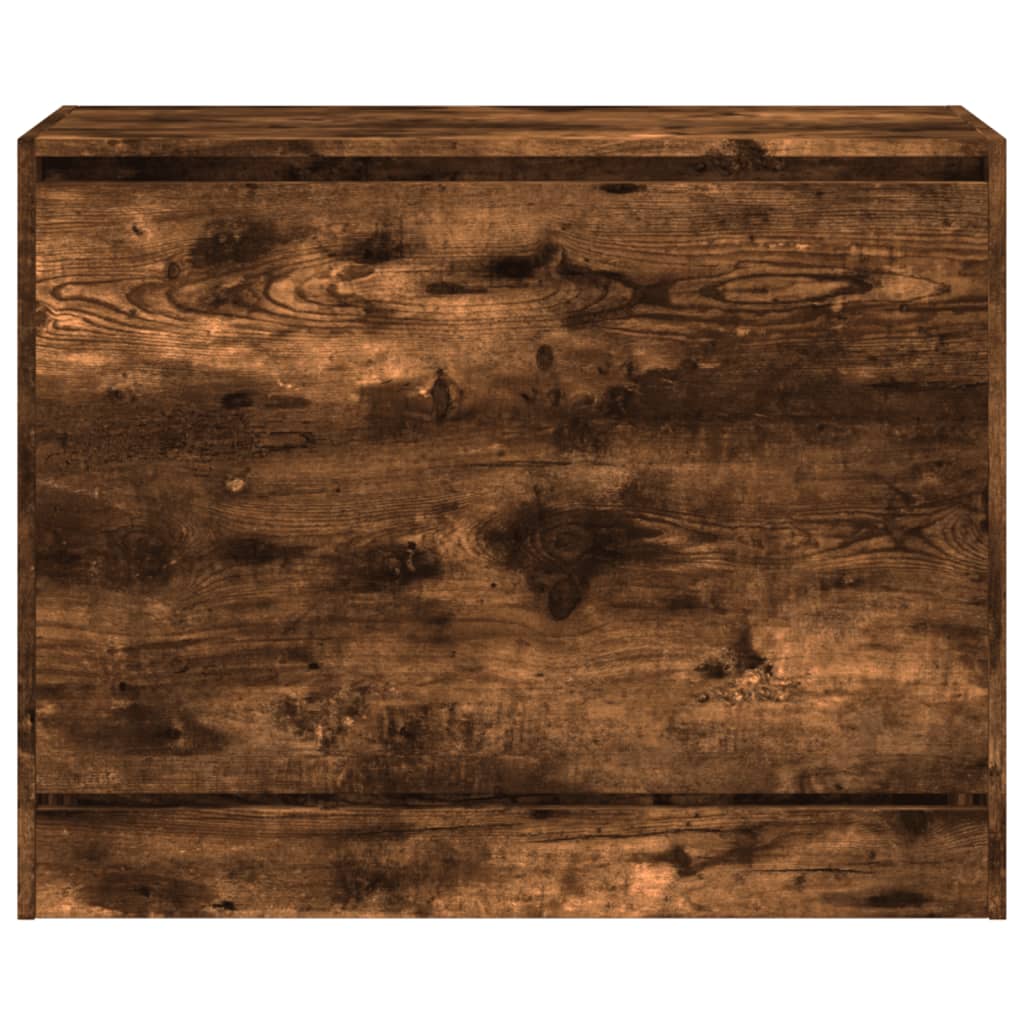 Pantofar, stejar fumuriu, 80x34x63 cm, lemn compozit - Lando