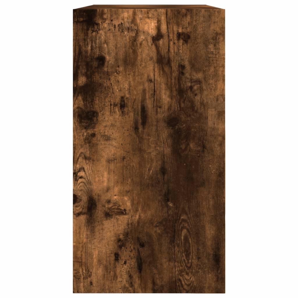 Pantofar, stejar fumuriu, 80x34x63 cm, lemn compozit - Lando