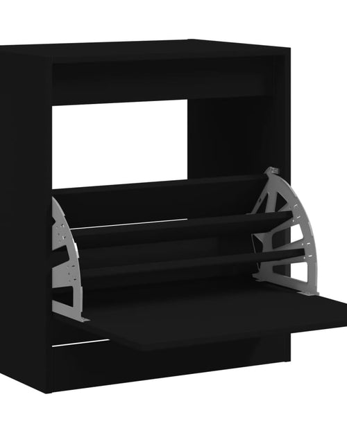 Încărcați imaginea în vizualizatorul Galerie, Pantofar, negru, 60x42x69 cm, lemn compozit - Lando
