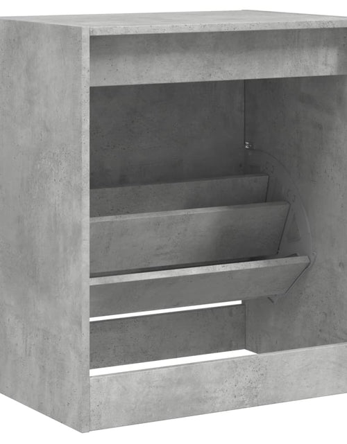 Încărcați imaginea în vizualizatorul Galerie, Pantofar, gri beton, 60x42x69 cm, lemn compozit - Lando
