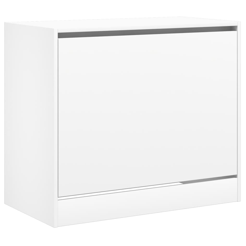 Pantofar, alb, 80x42x69 cm, lemn prelucrat - Lando