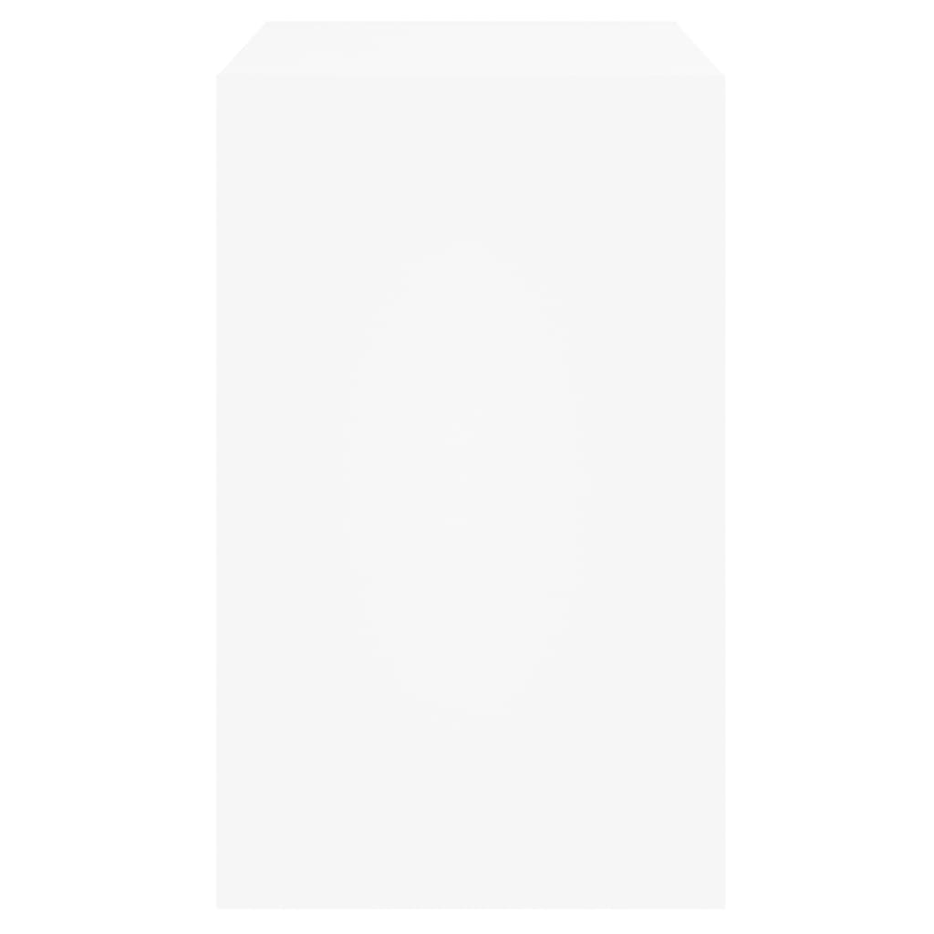 Pantofar, alb, 80x42x69 cm, lemn prelucrat - Lando