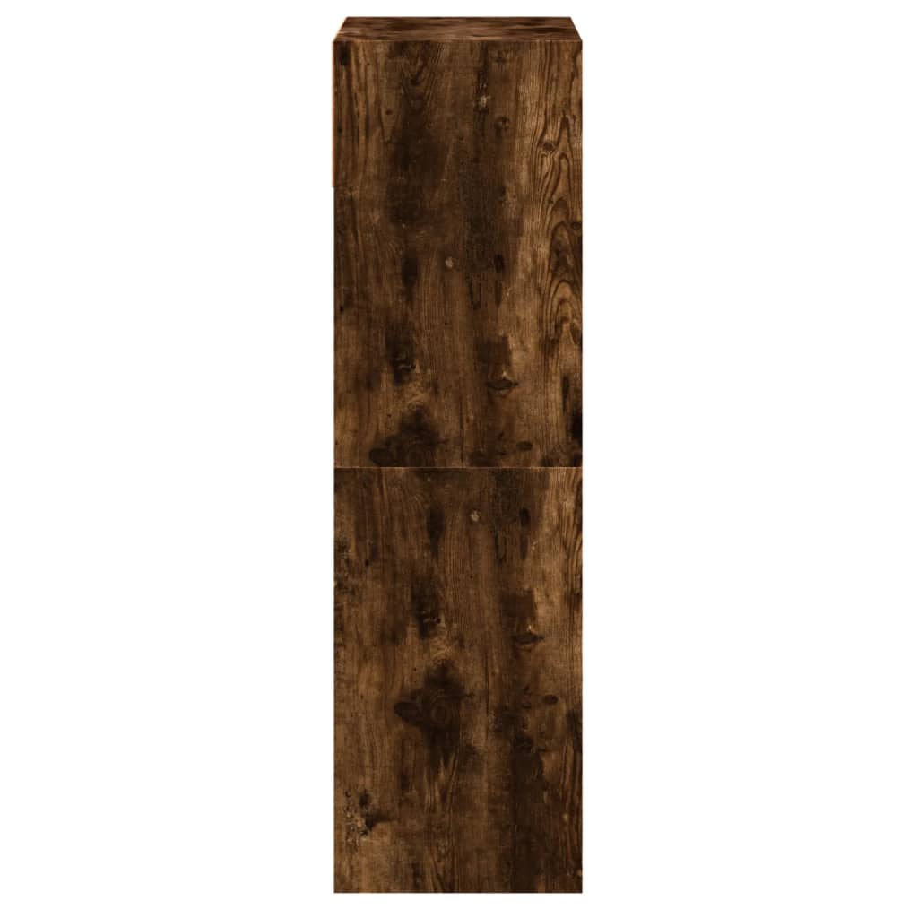 Pantofar, stejar fumuriu, 60x34x116 cm, lemn compozit - Lando