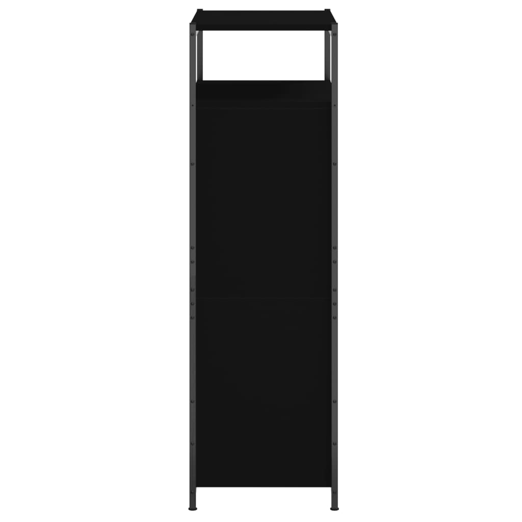 Pantofar, negru, 60x34x112 cm, lemn compozit - Lando