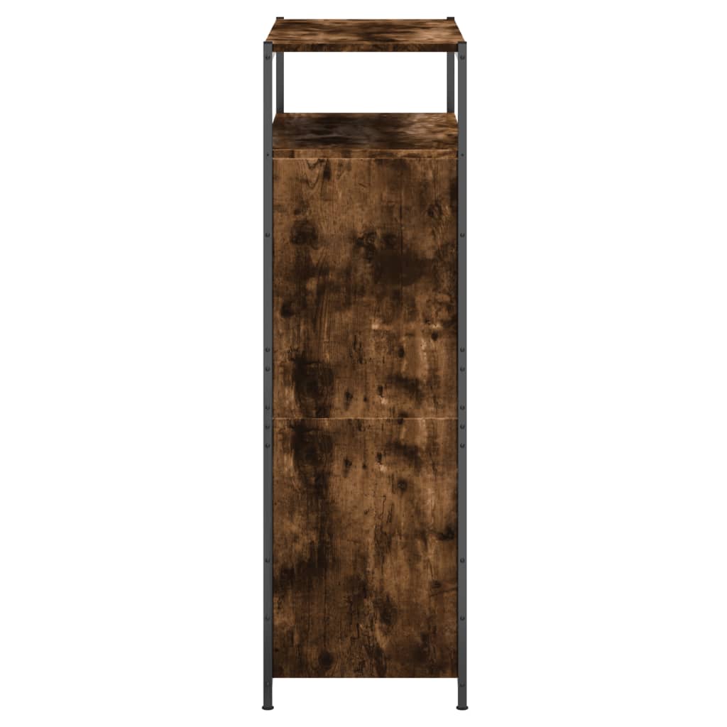 Pantofar, stejar fumuriu, 75x34x112 cm, lemn compozit - Lando