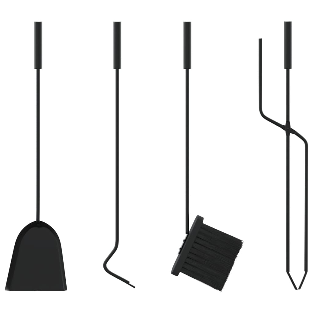 Set de unelte pentru șemineu, 5 piese, 18x56 cm, oțel - Lando