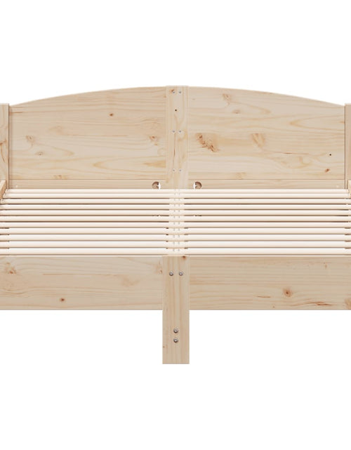 Încărcați imaginea în vizualizatorul Galerie, Cadru de pat cu tăblie, 120x200 cm, lemn masiv de pin - Lando
