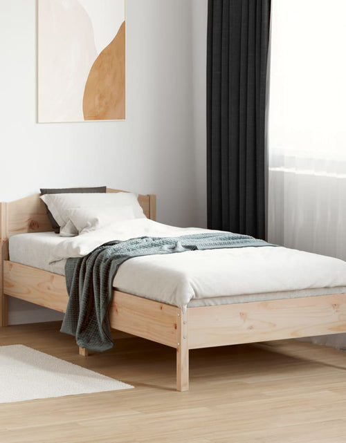 Încărcați imaginea în vizualizatorul Galerie, Cadru de pat cu tăblie, 90x190 cm, lemn masiv pin - Lando
