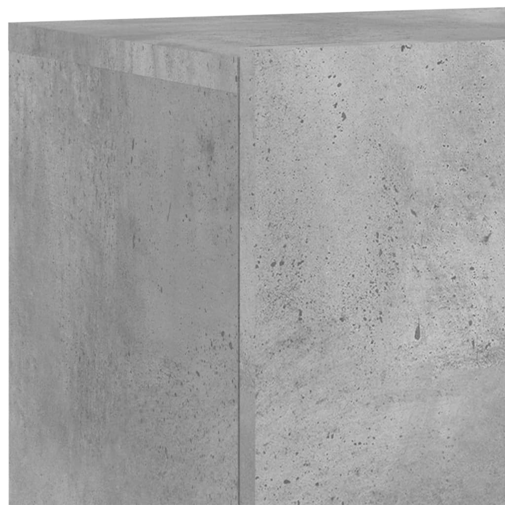 Unități TV de perete, 4 piese, gri beton, lemn prelucrat - Lando