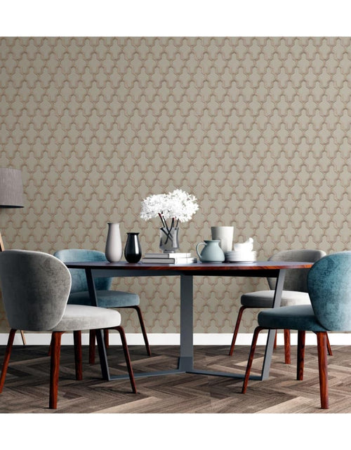 Încărcați imaginea în vizualizatorul Galerie, DUTCH WALLCOVERINGS Tapet „Geometric”, auriu și verde Lando - Lando
