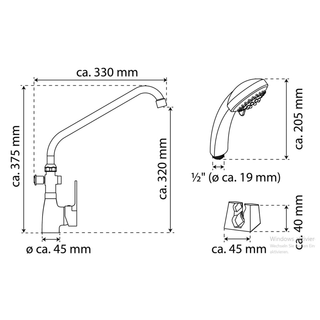 EISL Baterie combinată pentru baie-lavoar SPEED II, cromat Lando - Lando