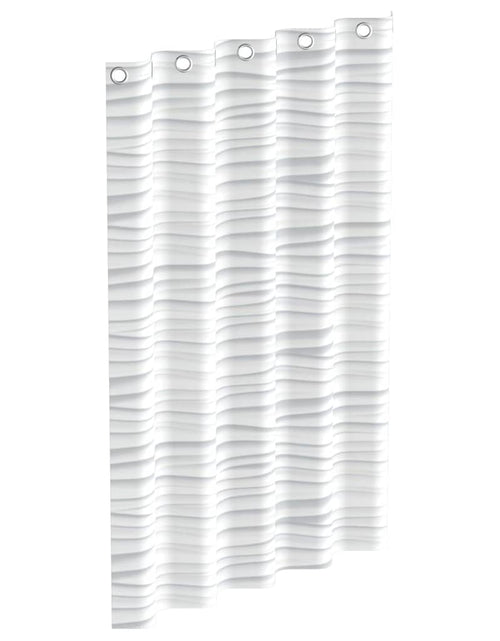 Загрузите изображение в средство просмотра галереи, EISL Perdea de duș cu design vălurit, alb, 200x180x0,2 cm - Lando
